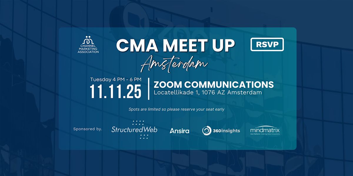CMA Meetup (Amsterdam)
