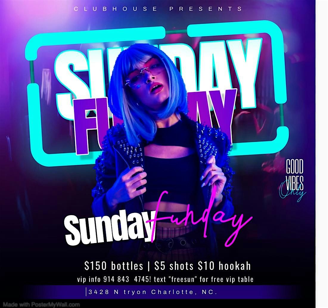 Sunday funday !UNCC homecoming finale! Shots! $10 hookah