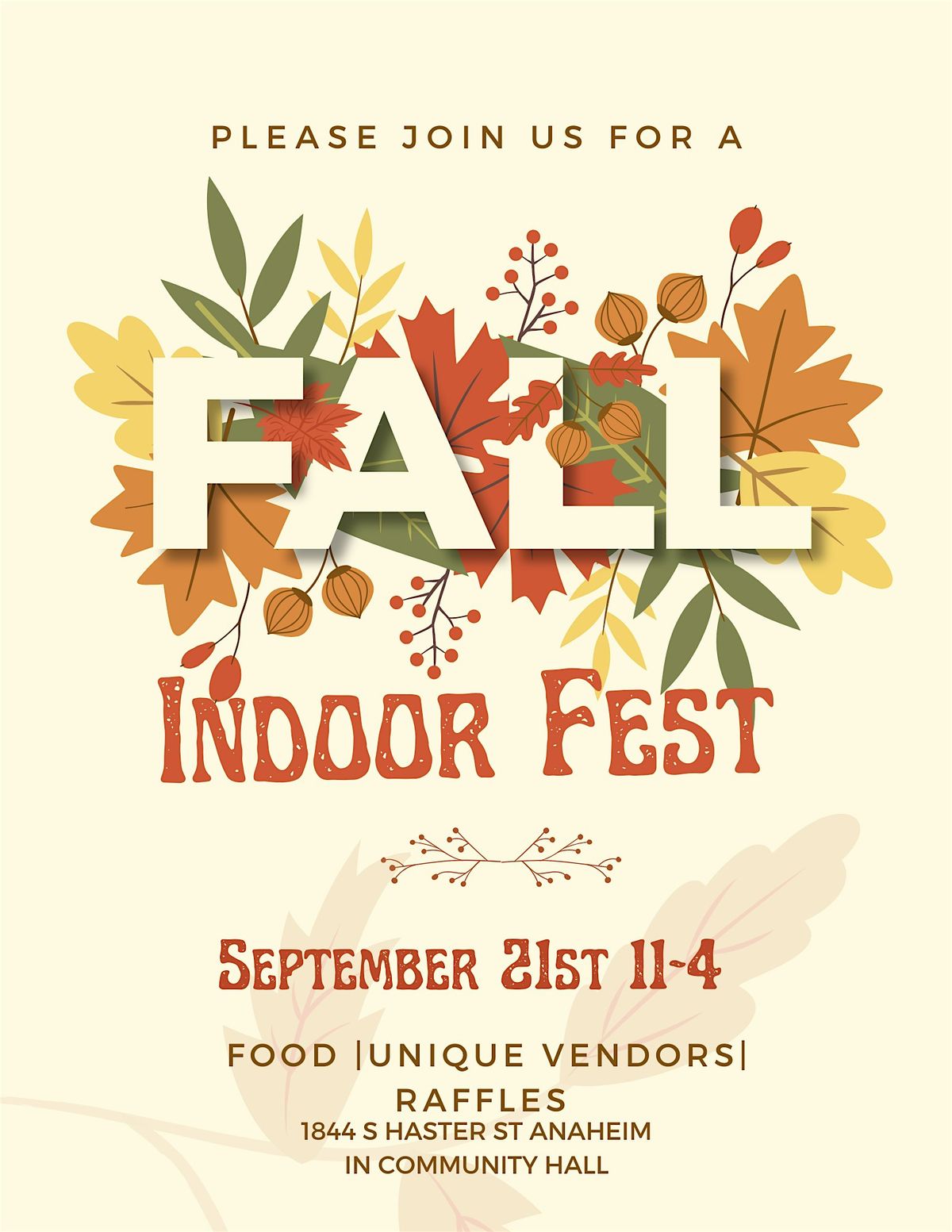 Fall Fest Community Pop Up Market