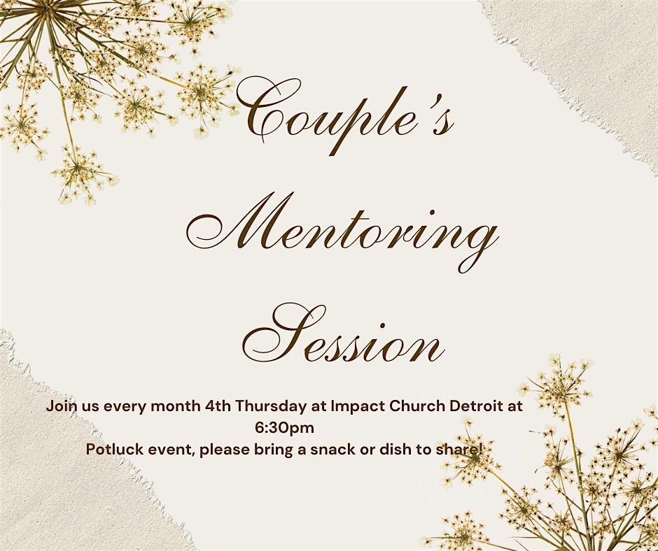 Monthly Couple's Mentoring Session