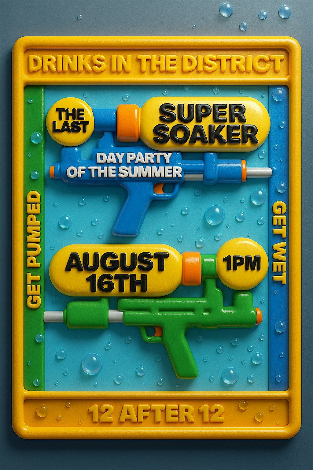 Super Soaker: The WETTEST day party!