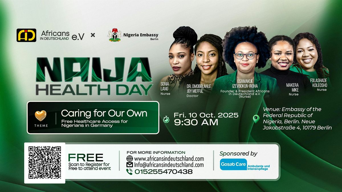 Naija Health Day \u2013 Free Health Check-Up at the Nigerian Embassy in Berlin
