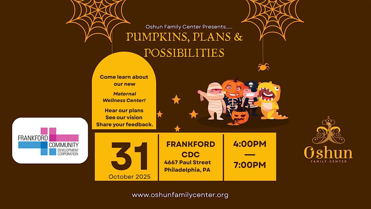 Pumpkins, Plans & Possibilities