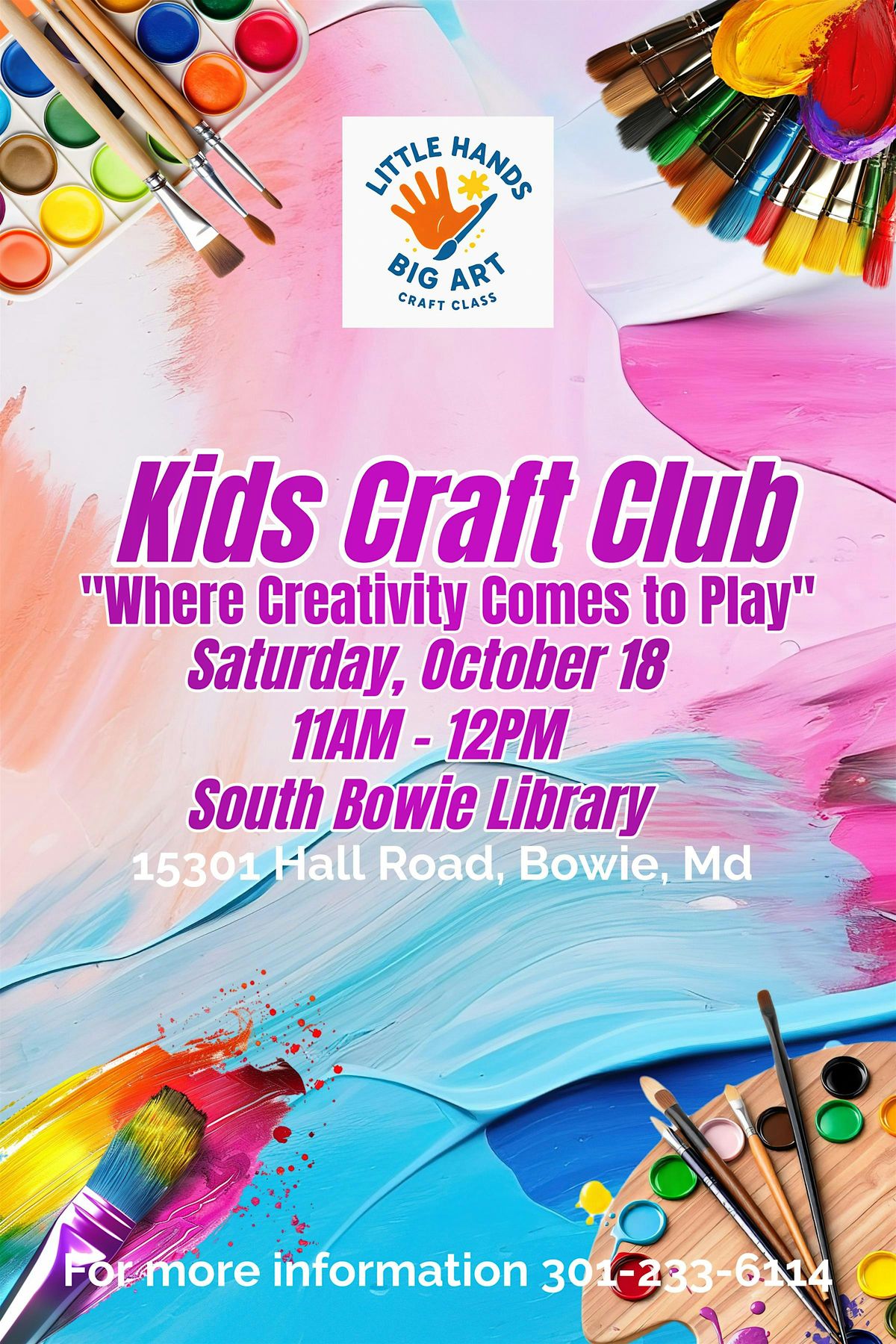 Little Hands, Big Art Craft Club