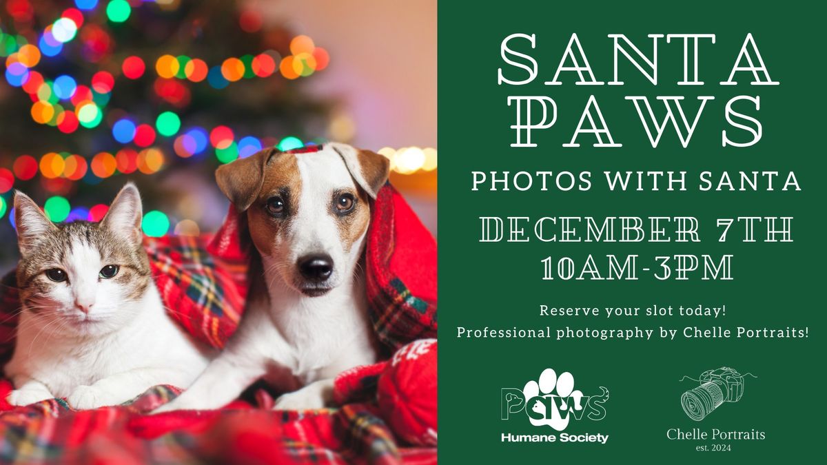 Santa Paws photos with Santa!