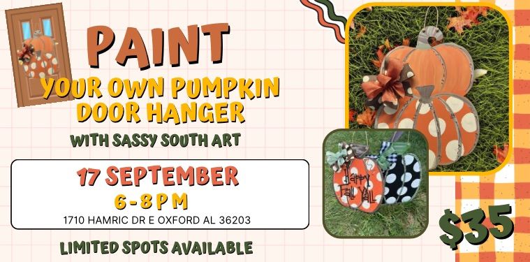 Paint a Pumpkin Door Hanger