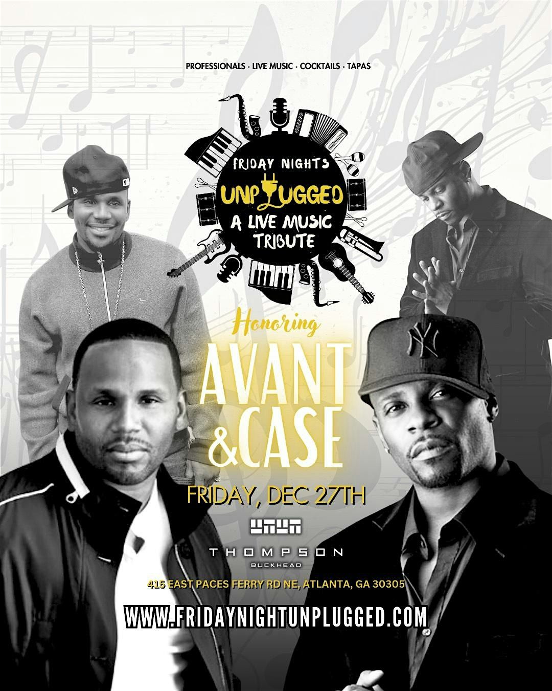 Friday Night: Unplugged - Avant & Case Live Musical Tribute