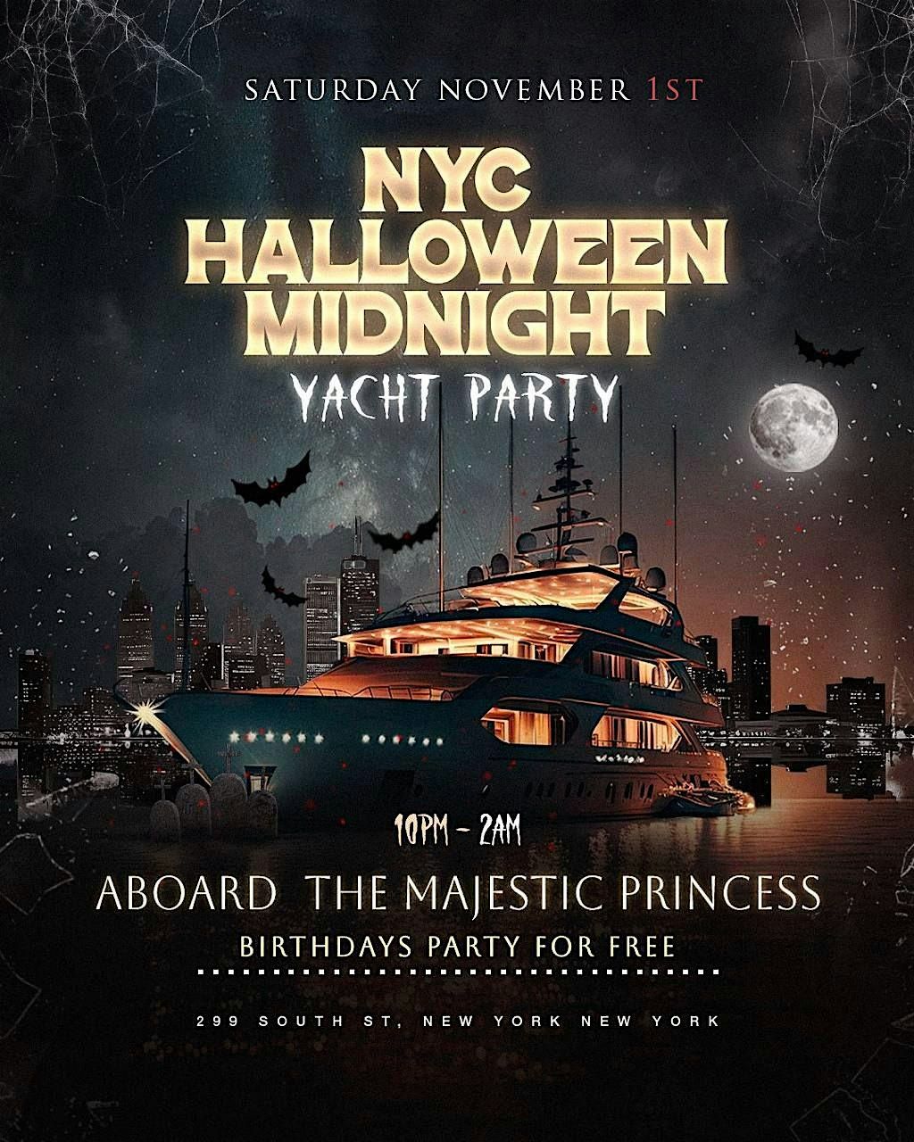 11\/01: NYC\u2019s Halloween midnight Yacht Party