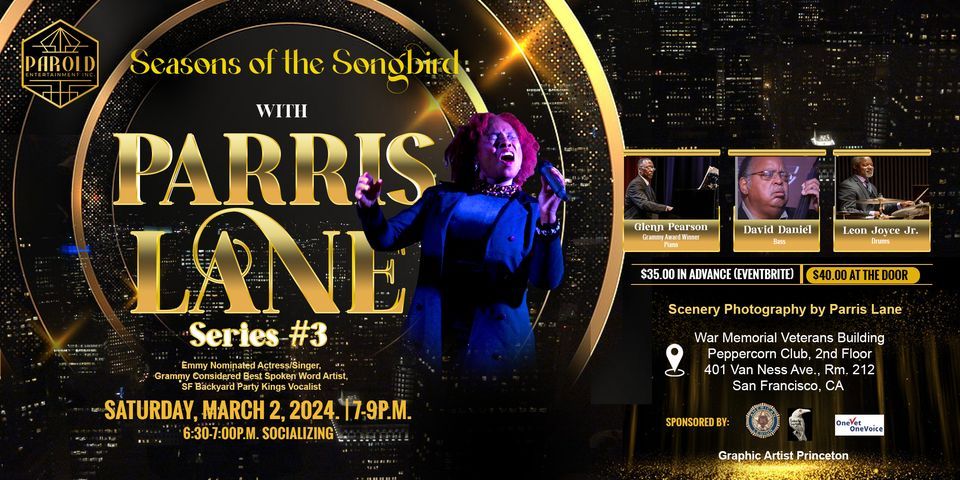 Seasons of the Songbird #3 - Parris Lane with Jazz Trio