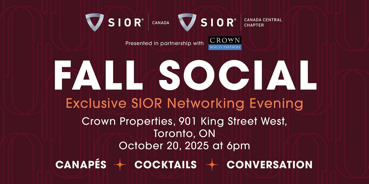 SIOR Fall Event - 2025
