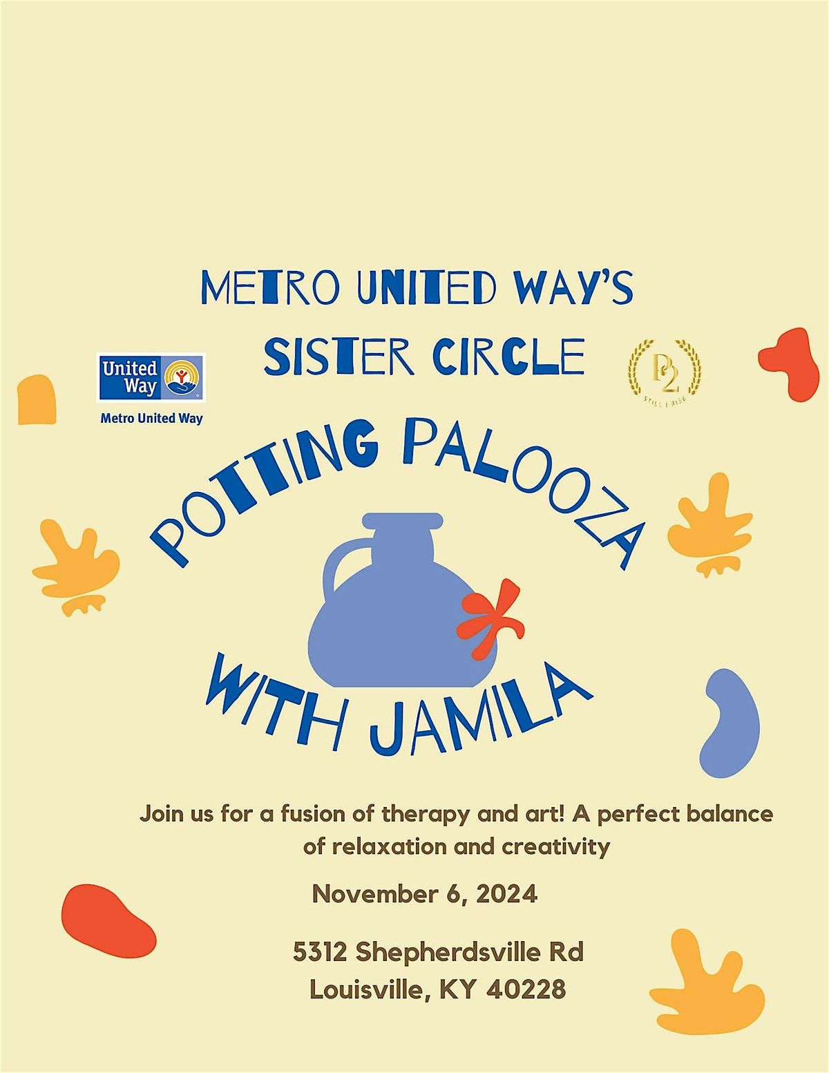 Metro United Way's  Sister Circle: Potting Palooza with Jamila Works