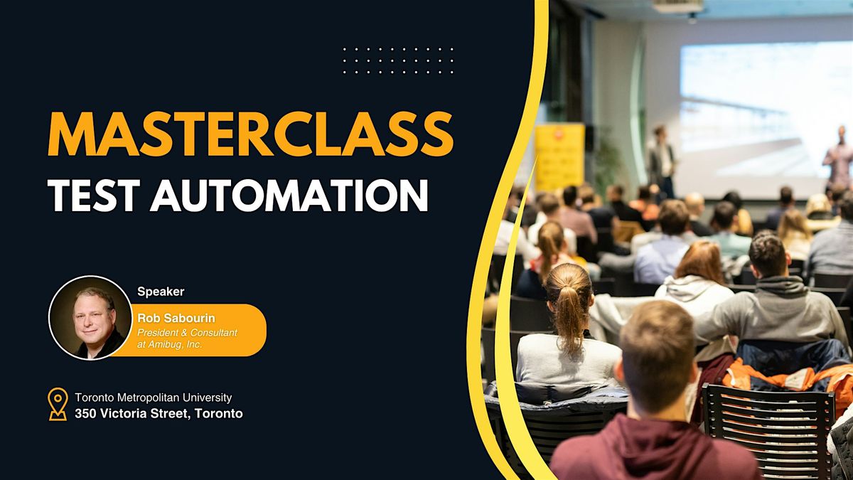 Masterclass: Automating Test Design & Designing Test Automation