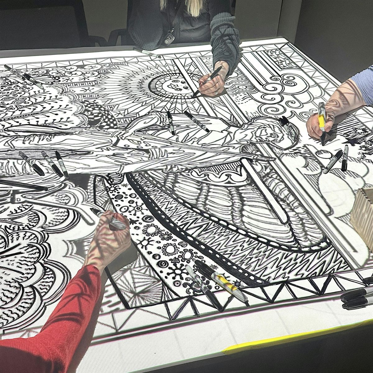 Immersive Meditative Drawing Experience