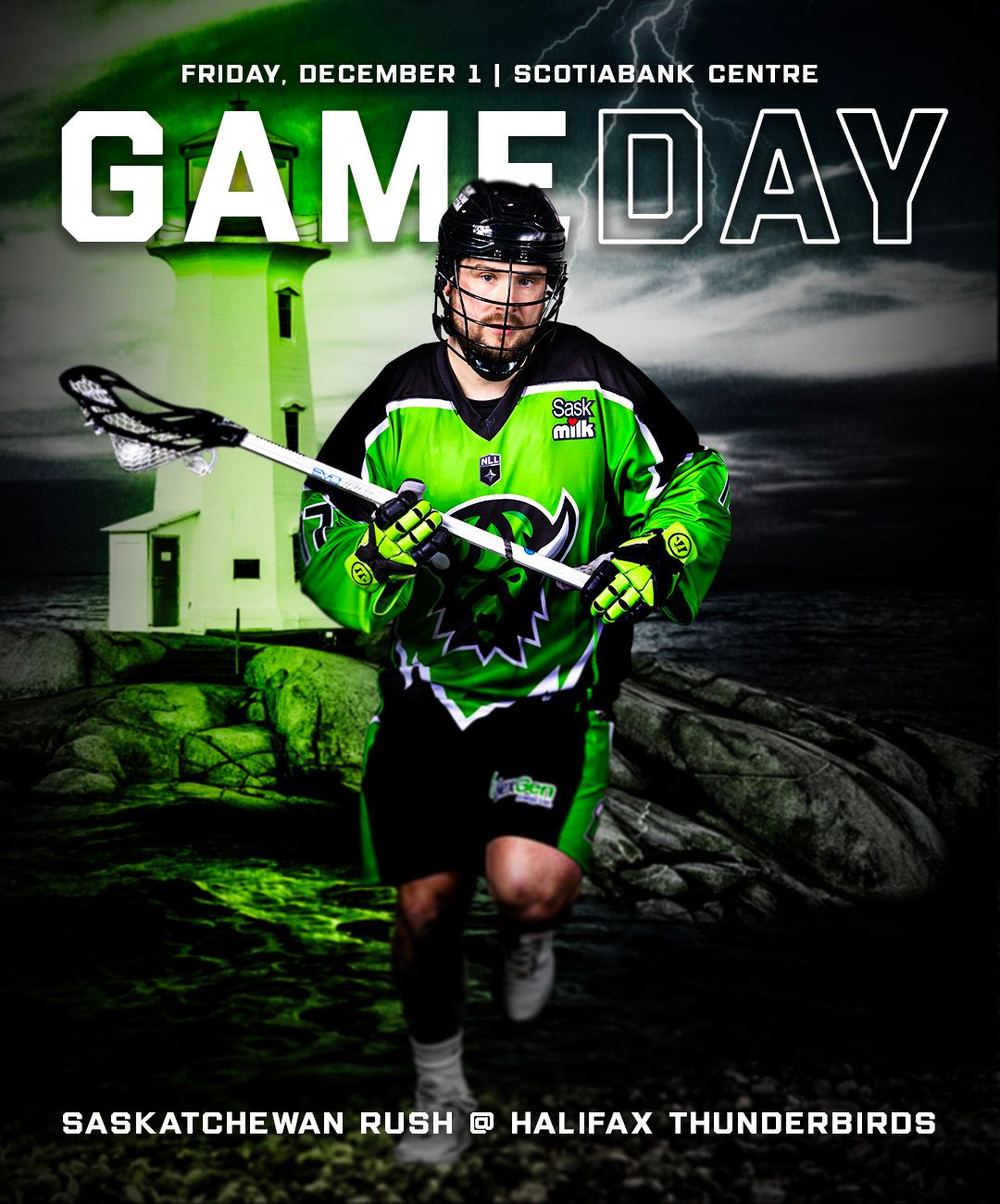 Saskatchewan Rush at Halifax Thunderbirds