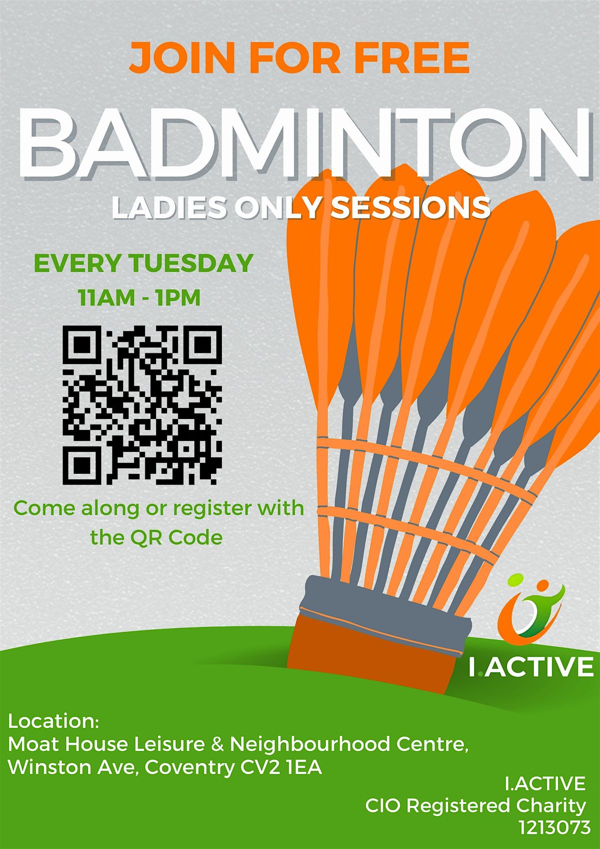 FREE BADMINTON SESSION FOR WOMEN