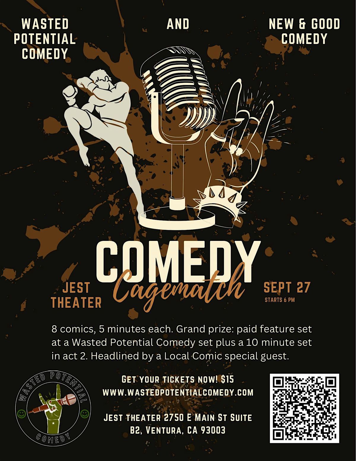 New & Good and Wasted Potential Present: Cage Match Comedy