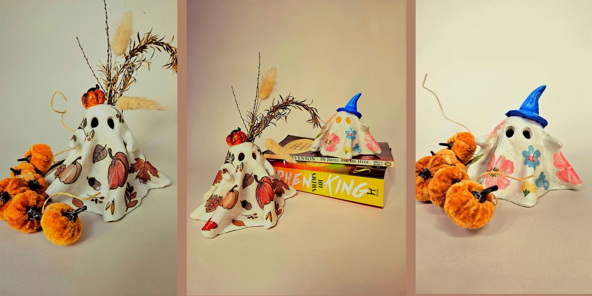 Autumn Pottery Workshop: Handbuild & Decorate a Halloween Ghost