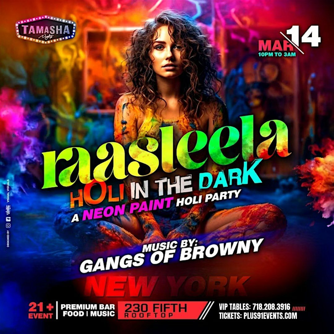 NEW YORK RAASLEELA | HOLI IN THE DARK | MARCH 14