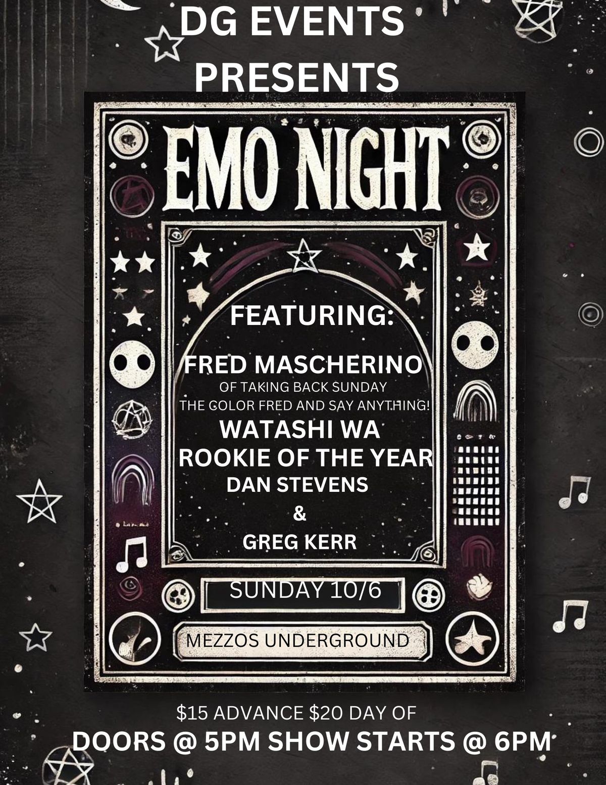 Emo Night Featuring Fred Mascherino!