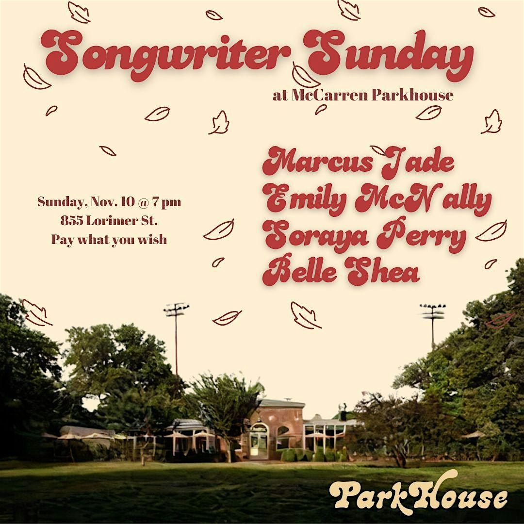 November Songwriter Sunday at McCarren Park House