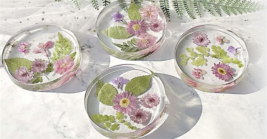 DIY Resin Pressed Flower Coaster Class