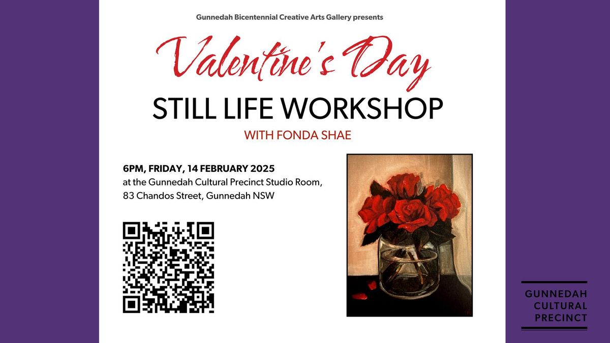 Valentine's Day Still Life Workshop with Fonda Shae