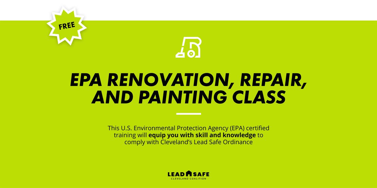 FREE EPA Renovation, Repair and Painting Classes