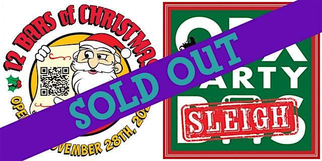 SOLD OUT: 12 Bars of Christmas VIP crawl on OBX Party Sleigh (RED ROUTE)