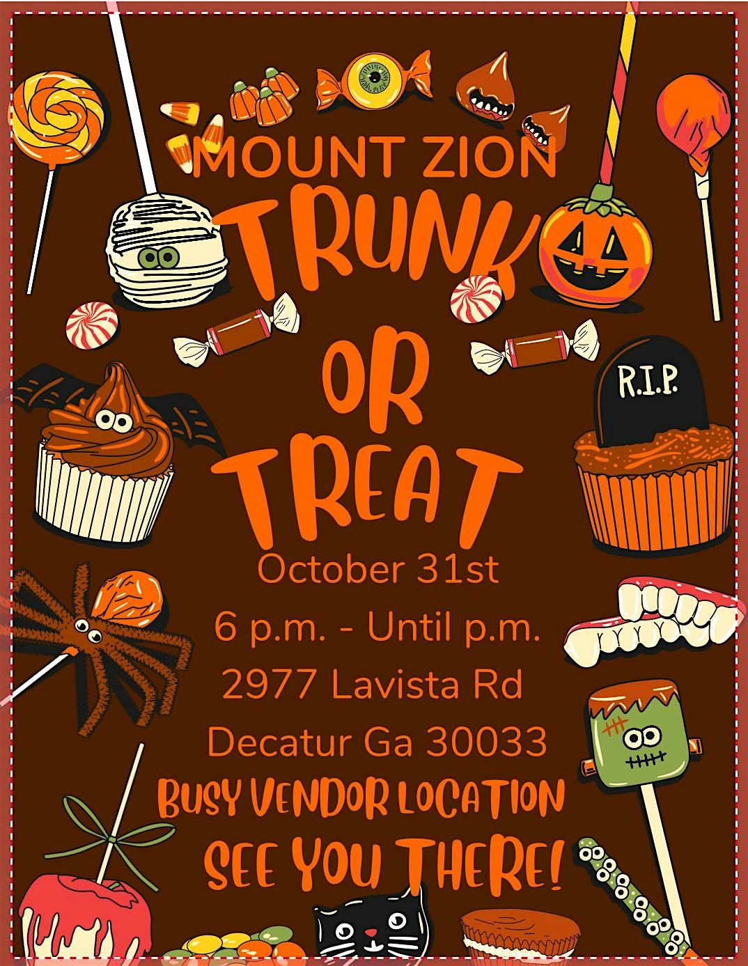 Mount Zion Trunk or Treat