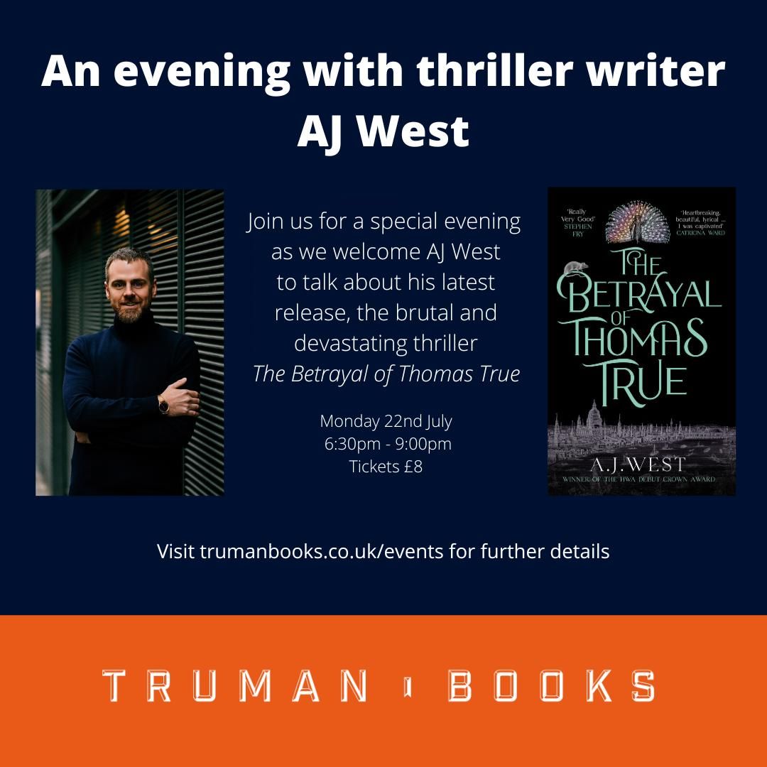 An evening with historical thriller writer AJ West