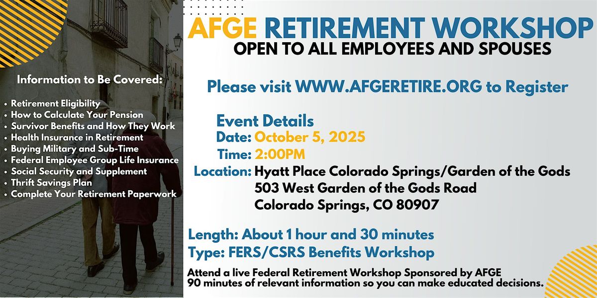 AFGE Retirement Seminar Colorado Springs - 10\/05\/25