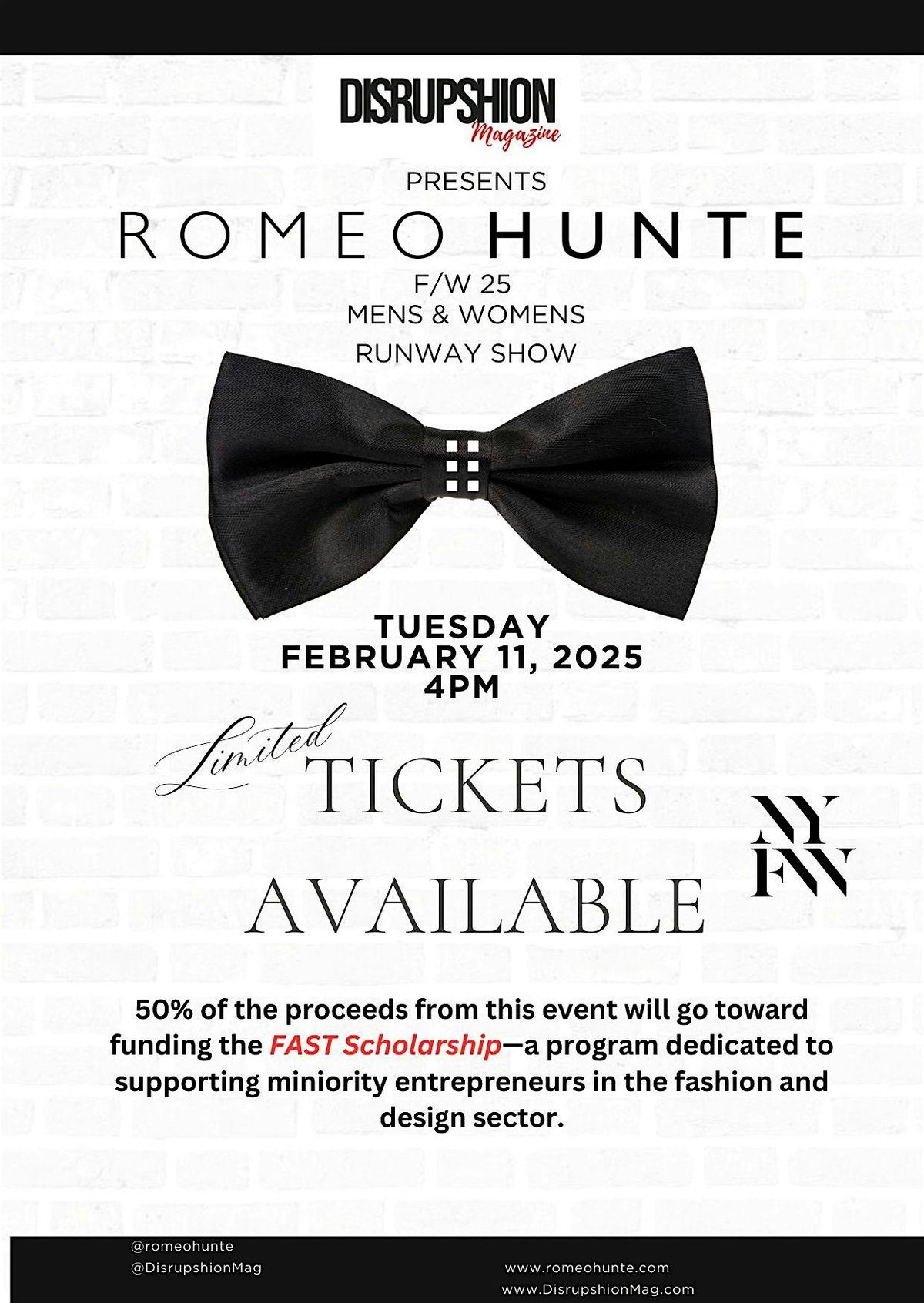 ROMEO HUNTE F\/W 25 NYFW Runway Show Experience