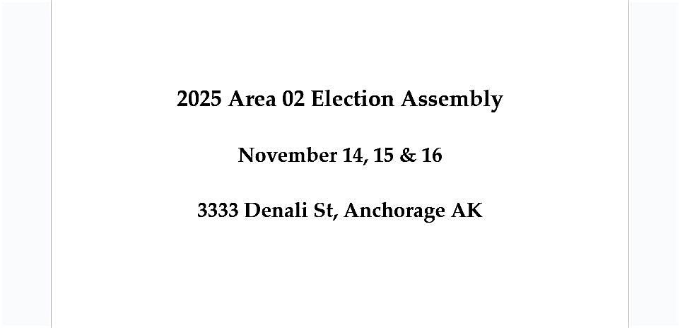 2025 Alaska Area 02 Election Assembly