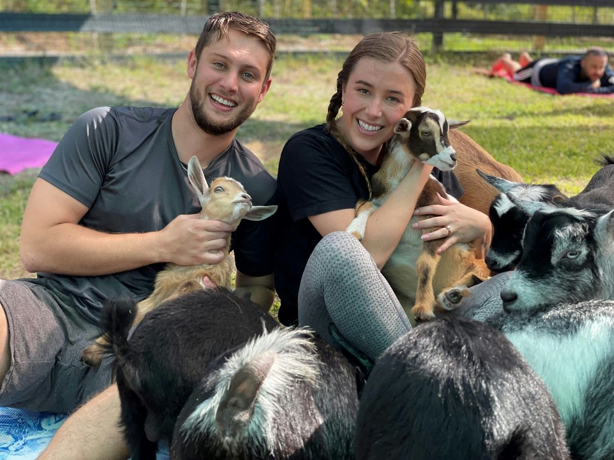 Fun Goat Yoga with Baby Goats, Farm Tour, Music