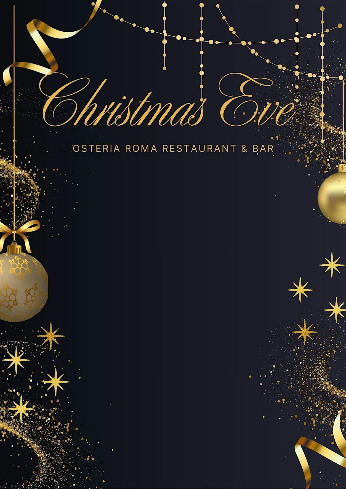 Four Course Christmas Eve Dinner