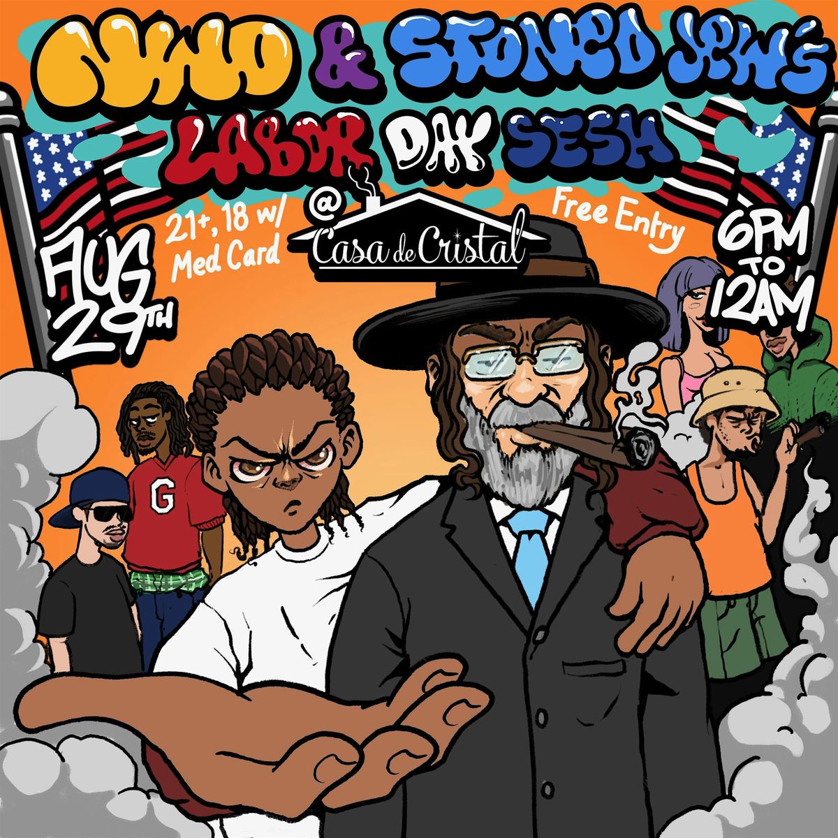 NWO & Stoned Jew Labor Day Sesh
