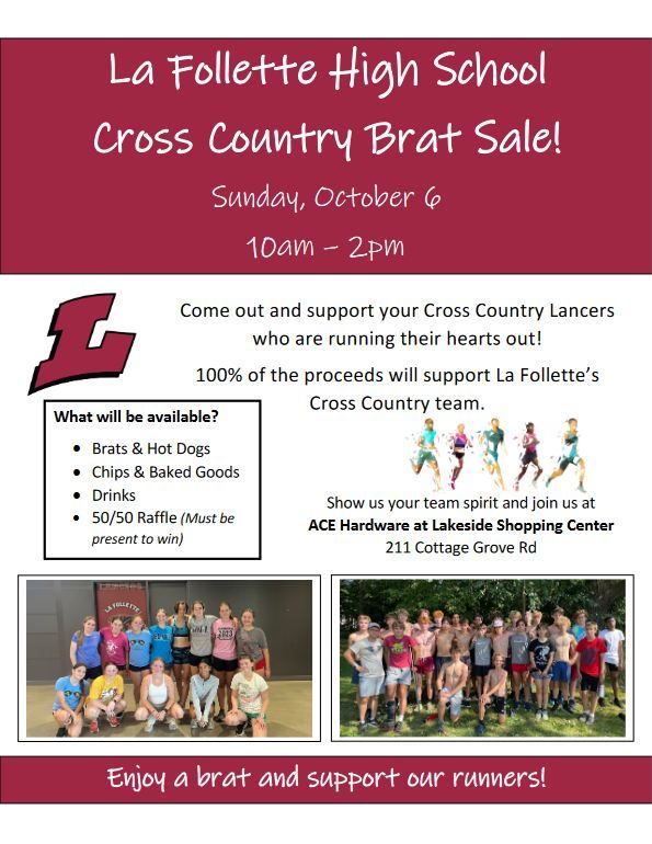 La Follette Cross Country Brat Sale!