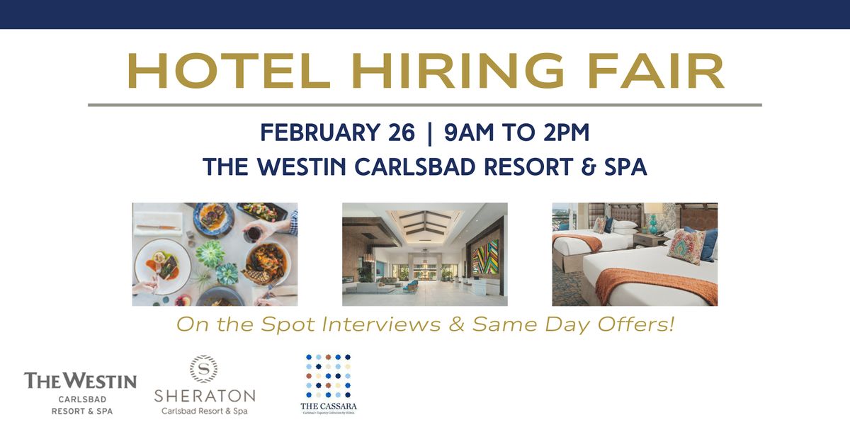 Hotel Hiring Fair  - SAME DAY JOB OFFERS