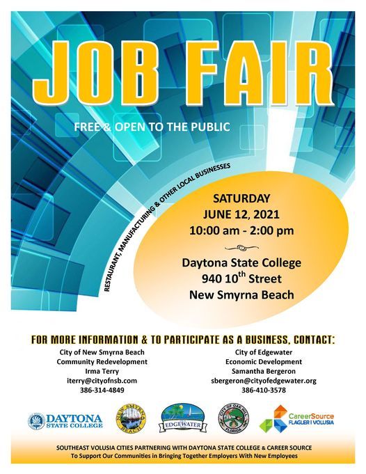 Joint NSB-Edgewater Job Fair, DSC New Smyrna Beach-Edgewater Campus, 12 ...