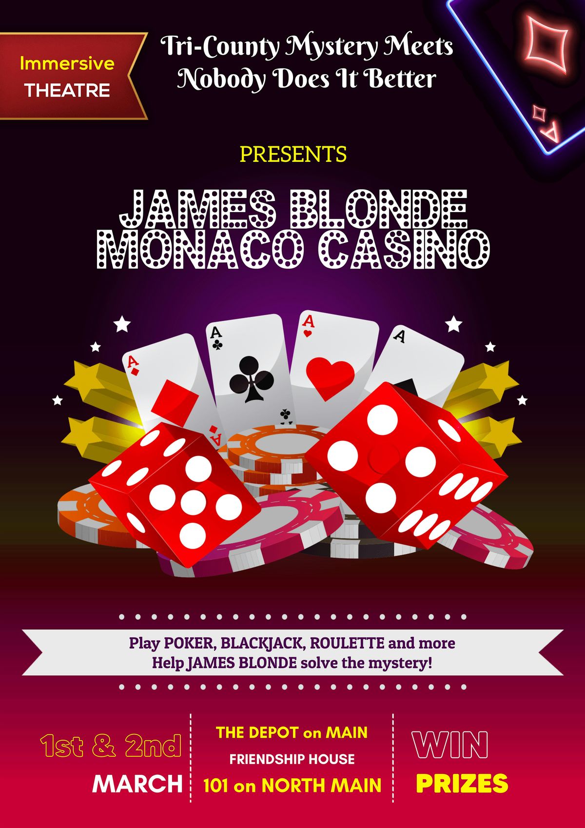 James Blonde : Casino Monaco immersive theatre event