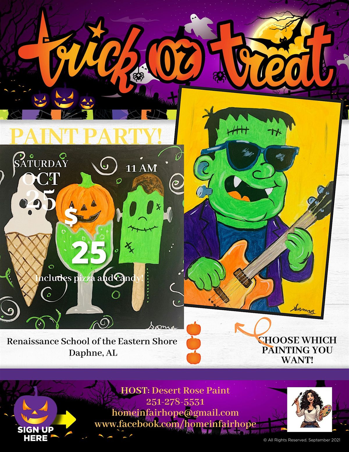 Rockin' Frank Paint and Pizza Party!