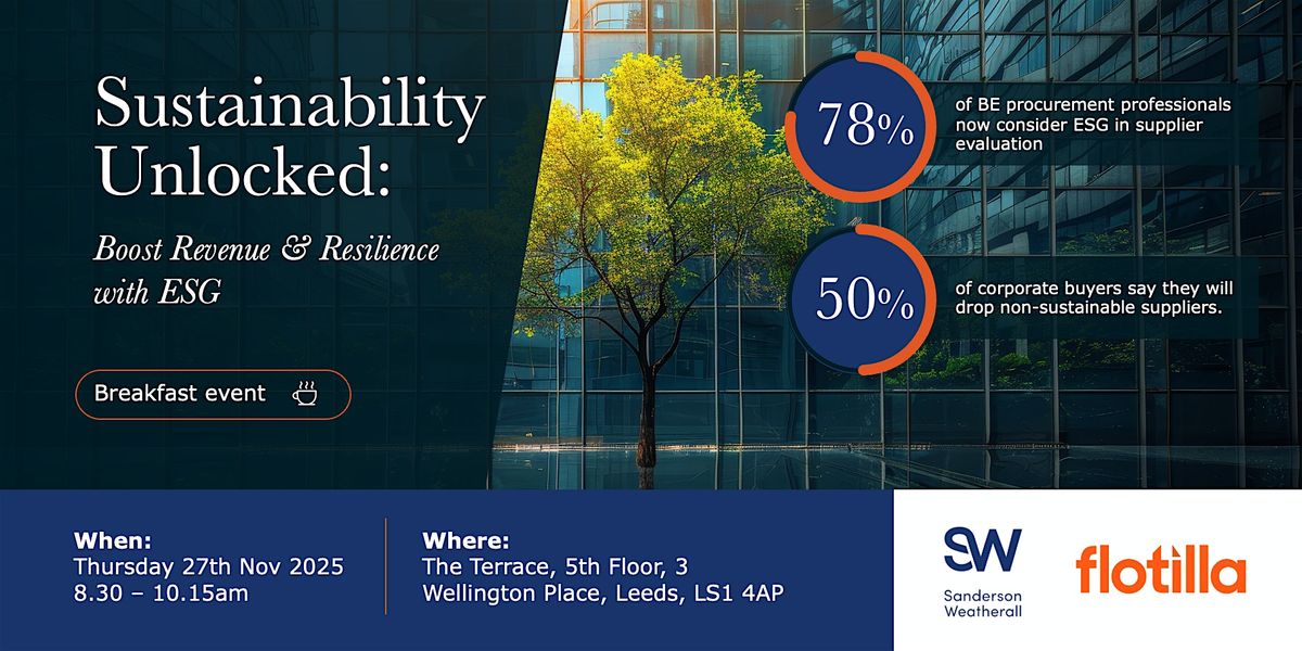 Sustainability Unlocked: Boost Revenue & Resilience with ESG