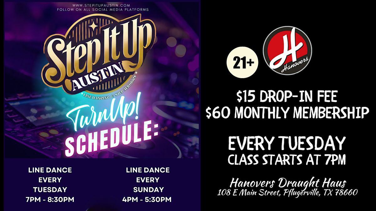 Step It Up ATX: Line Dance Class @ Hanovers Pflugerville