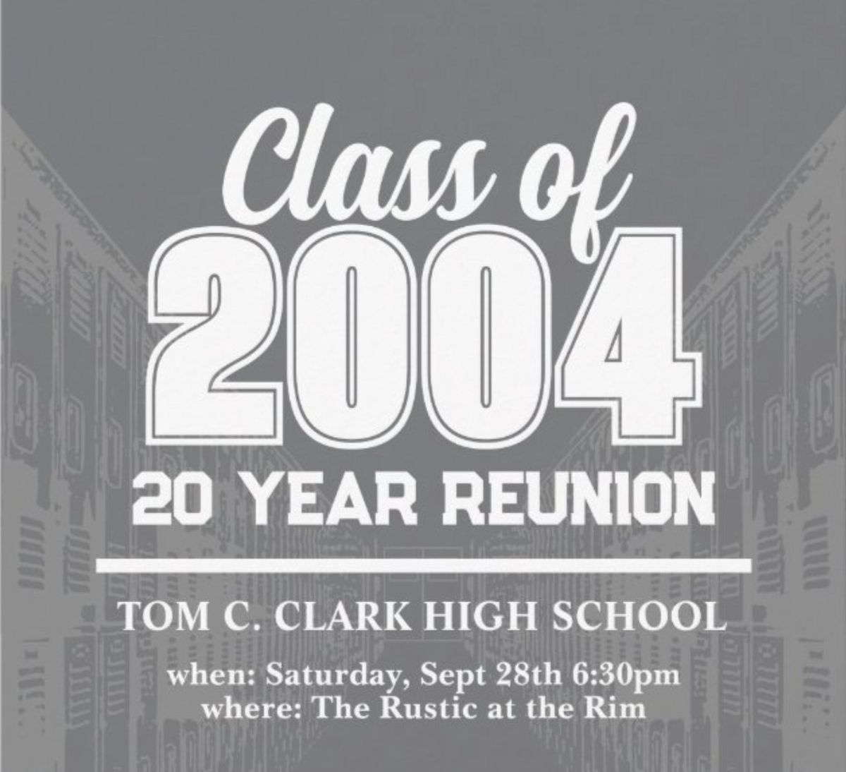 20 year highschool reunion 2004