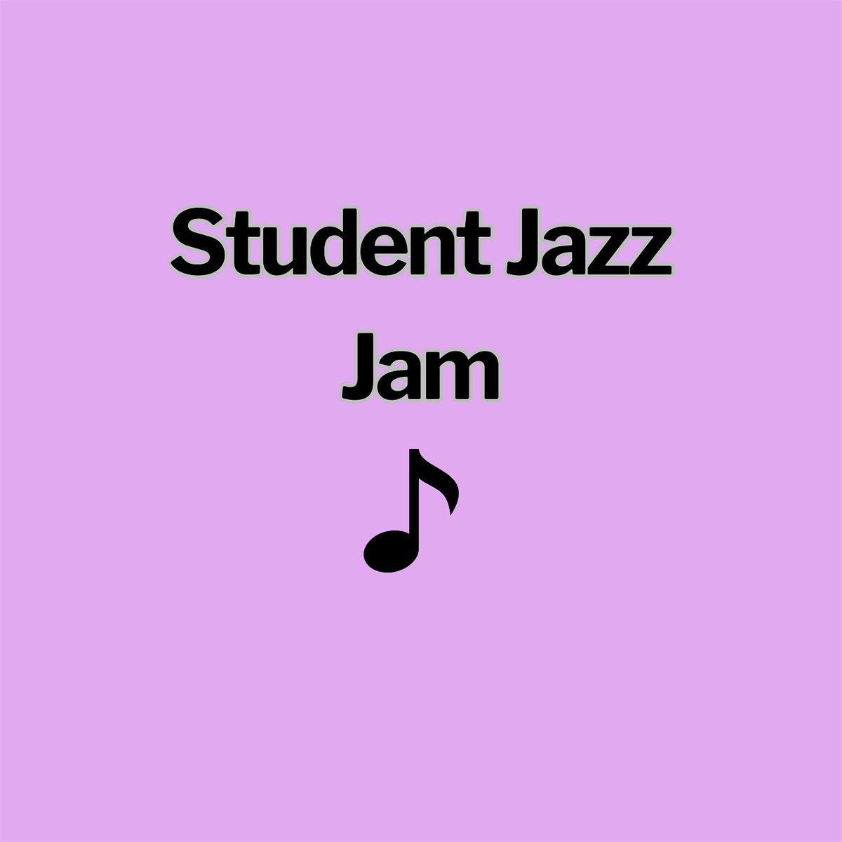 Student Jazz Jam
