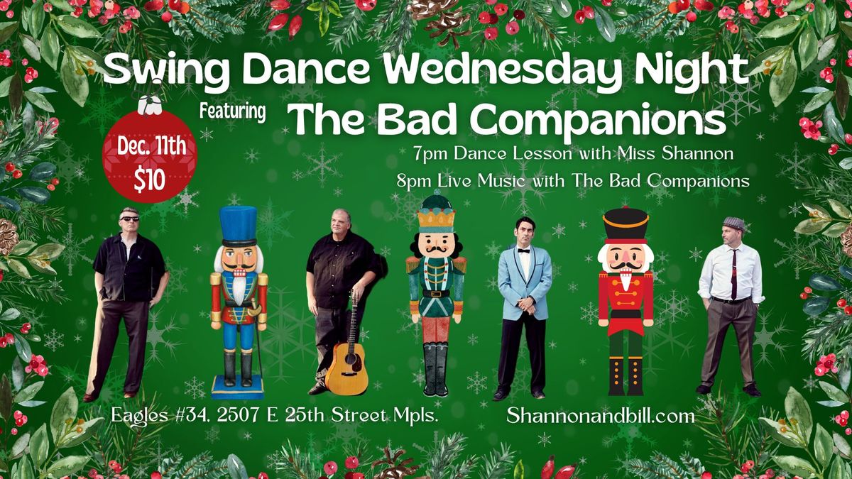 The Bad Companions at Swing Dance Wednesday Night 12\/11