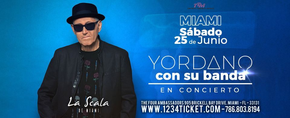 #Miami Yordano con su banda en concierto