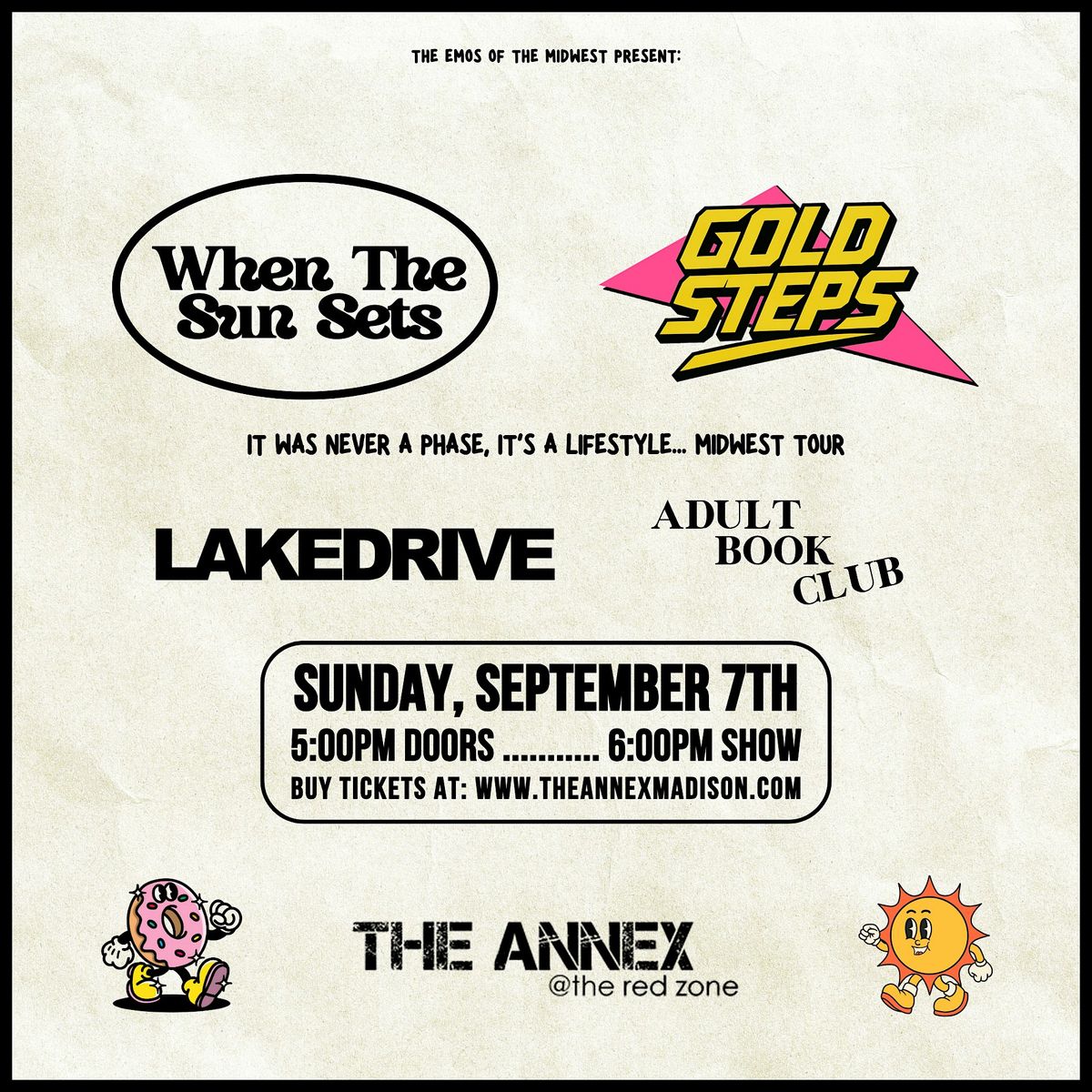 When The Sun Sets, Gold Steps, Lakedrive, Adult book Club