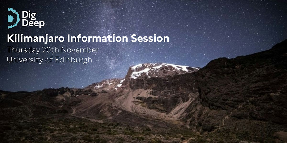 Edinburgh Kilimanjaro 2026 Information Session