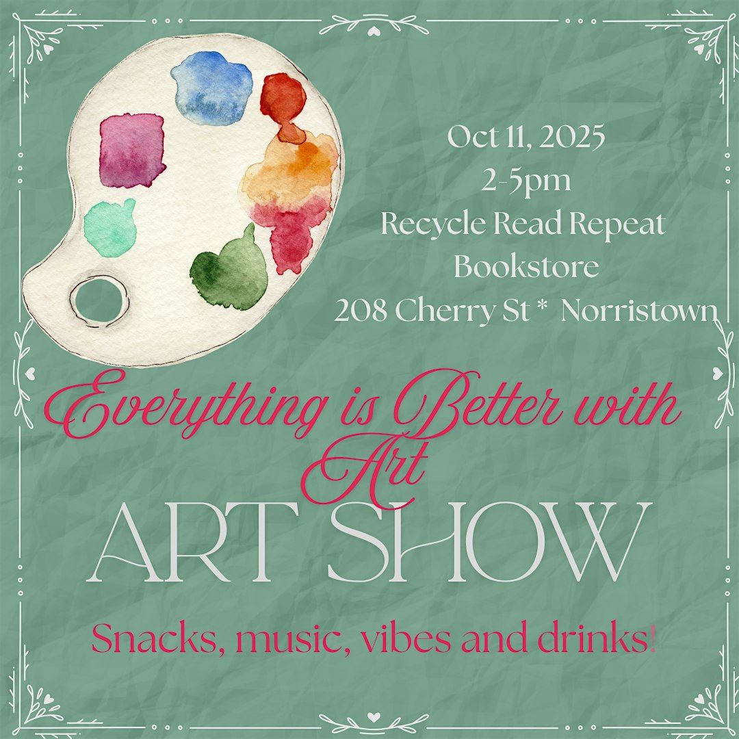 Community Art Show in a Bookstore